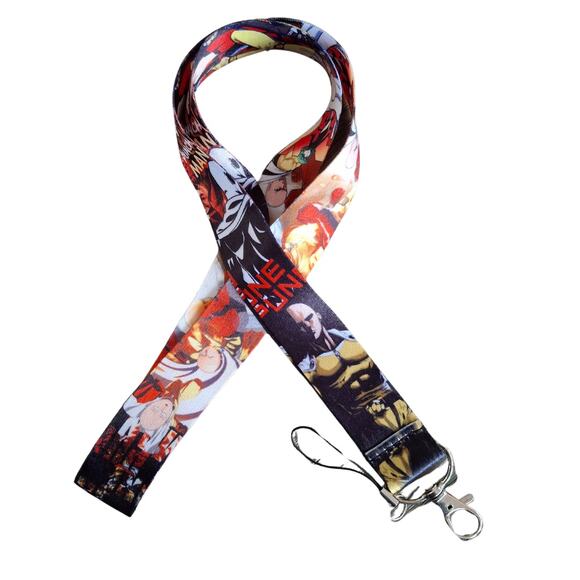Anime TV Series One Punch Man Neck Lanyard Fabric Yellow One Size Unisex A - Picture 6 of 6